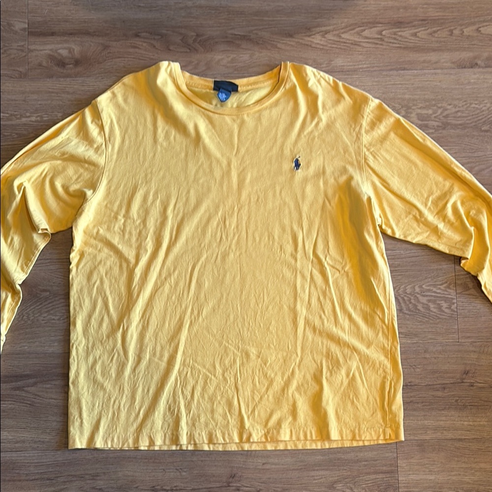 Polo by Ralph Lauren Men's Yellow T-Shirt